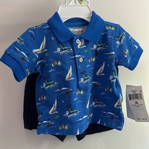 NWT Ralph Lauren Boys’ summer 2 piece set